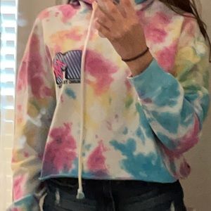 Multi colored hoodie